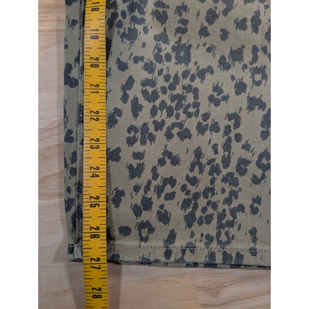 Buffalo Jeans Womens 12 Barrel Leg Leopard Print Tan Brown Animal Print NWT - Picture 11 of 11